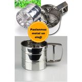BRE HOME Paslanmaz metal un şeker el un eleği 300 gr