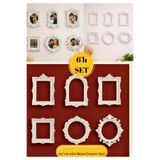 BRE HOME Sevgiliye Anı Hediyesi: 6’lı Mini Beyaz Çerçeve Seti (7x7 cm)
