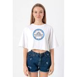 Breaking Bad A1A Car Wash Beyaz Kadın Crop Tshirt