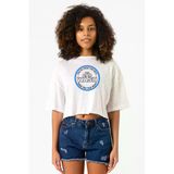 Breaking Bad A1A Car Wash Beyaz Kırçıllı Kadın Crop Tshirt