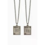 Breaking Bad “Ba & Br” Yazılı 2’Li Kolye Seti – Dizi Temalı Unisex Aksesuar | Erkek Kadın Takı