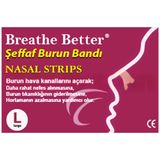 Breathe Better Burun Bandı Şeffaf Large 10'lu
