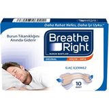 Breathe Right Orijinal Burun Bantları Anında Tıkanıklık Giderici 10 Adet Küçük/Orta Boy