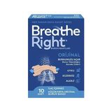 Breathe Right Orijinal Küçük/Orta Burun Bandı 10 Adet Yumuşak ve Esnek Malzeme ile Konforlu Kullanım