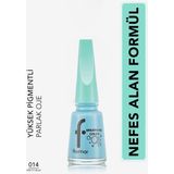 Breathing Color Yüksek Pigmentli & Parlak Bitişli Nefes Alan Oje (014 Pretty Blue) 8682536054195 - MAVİ