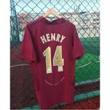 Breathless Arsenal 2005/06 Sezonu Thierry Henry Özel Nostalji Forması - Bordo