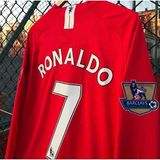 Breathless Manchesterr/unitedd 2008 Moskova Şampiyonlar Ligi Finali Cristiano Ronaldo Forması (Red) - Kırmızı