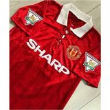 Breathless Manchester/united 1992/93 Sezonu D.a.v.i.d.d B.e.c.k.h.a.m Retro Forma - Kırmızı