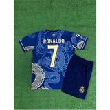 Breathless Real Madridd Cristiano Ronaldo Lacivert Dragon Özel Konsept Çocuk Forması - 11 - 12 Yaş