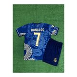 BREATHLESS Real Madridd Cristiano Ronaldo Lacivert Dragon Özel Konsept Çocuk Forması