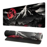 Brecoy Genişletilmiş Oyun Fare Altlığı, Büyük Masa Matı XL Anime Fare Altlığı, Dikişli Kenarları Su Geçirmez, Ev ve Ofis için Kaymaz Masaüstü Pedi, 31,5 x 11,8 inç (kar dağı)