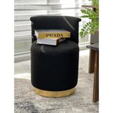Breda Home Concept Mono Siyah Gold Puf