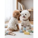 Breeds & Friends Penye Köpek Tulumu | Desenli Köpek Pijaması | Küçük Irklar İçin
