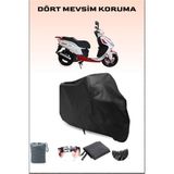 Breen Arora Ar 150 T8-H Joker Uyumlu Siyah Motorsiklet Branda, Motor Örtüsü