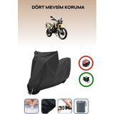 Breen Arora CR250 Uyumlu Siyah Motorsiklet Branda, Motor Örtüsü