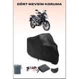 Breen Bajaj Pulsar As 150 Uyumlu Siyah Motorsiklet Branda, Motor Örtüsü