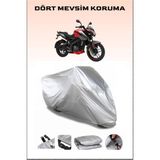 Breen Bajaj Pulsar Ns 200 Abs Uyumlu Motorsiklet Branda, Motor Örtüsü - Gri, Arka Çanta ve Kilit Uyumsuz