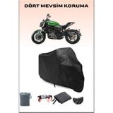 Breen Benelli 752 S Uyumlu Siyah Motorsiklet Branda, Motor Örtüsü