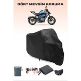 Breen Cfmoto 250NK Uyumlu Siyah Motorsiklet Branda, Motor Örtüsü - Siyah, Arka Çanta ve Kilit Uyumsuz