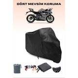 Breen Cfmoto 250Sr Uyumlu Siyah Motorsiklet Branda, Motor Örtüsü - Siyah, Arka Çanta ve Kilit Uyumsuz