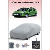 Breen Fiat Qubo ile Uyumlu Oto Branda, Araba Brandası, Su ve Güneş Geçirmez Araba Çadırı - Gri