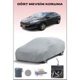 Breen Ford Fiesta 7 Sedan ile Uyumlu Oto Branda, Araba Brandası, Su ve Güneş Geçirmez Araba Çadırı - Gri