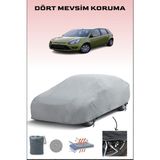 Breen Ford Figo 1 ile Uyumlu Oto Branda, Araba Brandası, Su ve Güneş Geçirmez Araba Çadırı - Gri