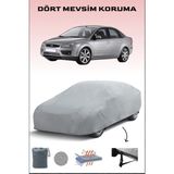 Breen Ford Focus 2 Sedan ile Uyumlu Oto Branda, Araba Brandası, Su ve Güneş Geçirmez Araba Çadırı - Gri