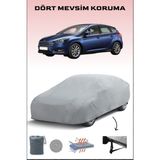 Breen Ford Focus 3 Hatchback ile Uyumlu Oto Branda, Araba Brandası, Su ve Güneş Geçirmez Araba Çadırı - Gri