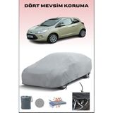 Breen Ford Ka 2 ile Uyumlu Oto Branda, Araba Brandası, Su ve Güneş Geçirmez Araba Çadırı - Gri