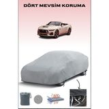Breen Ford Mustang Convertible Vıı ile Uyumlu Oto Branda, Araba Brandası, Su ve Güneş Geçirmez Araba Çadırı - Gri