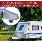 Breen Gri Karavan Çekme Kancası Koruyucu Örtü, Kaplin Kılıfı, Karavan Birleşim Yeri Koruma Kılıfı, Su Geçirmez, Toz ve Kir Önleyici Branda
