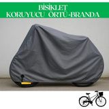 Breen Gri Kilit Uyumlu Bisiklet Brandası, Bisiklet Koruma Örtüsü, Su ve Toz Geçirmez, 4 Mevsim Koruma