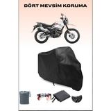 Breen Hero Xpulse 200 Uyumlu Siyah Motorsiklet Branda, Motor Örtüsü - Siyah, Arka Çanta ve Kilit Uyumsuz