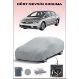 Breen Honda Civic 7 Hatchback 5d ile Uyumlu Oto Branda, Araba Brandası, Su ve Güneş Geçirmez Araba Çadırı - Gri