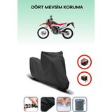 Breen Honda Crf 250 L Uyumlu Siyah Motorsiklet Branda, Motor Örtüsü
