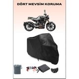 Breen Husqvarna Svartpilen 250 Uyumlu Siyah Motorsiklet Branda, Motor Örtüsü