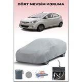 Breen Hyundai Eon ile Uyumlu Oto Branda, Araba Brandası, Su ve Güneş Geçirmez Araba Çadırı - Gri