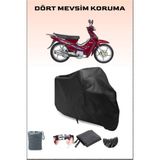 Breen Kanuni Cup 100 Uyumlu Siyah Motorsiklet Branda, Motor Örtüsü