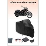 Breen Kawasaki Vn 900 Uyumlu Siyah Motorsiklet Branda, Motor Örtüsü