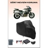 Breen Kawasaki Z 750 Uyumlu Siyah Motorsiklet Branda, Motor Örtüsü
