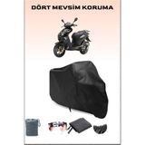 Breen Keeway Arn 150 Uyumlu Siyah Motorsiklet Branda, Motor Örtüsü