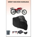 Breen Kuba Çita 170F Uyumlu Siyah Motorsiklet Branda, Motor Örtüsü