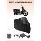 Breen Kuba Reiz 100 Uyumlu Siyah Motorsiklet Branda, Motor Örtüsü