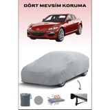 Breen Mazda Rx-8 ile Uyumlu Oto Branda, Araba Brandası, Su ve Güneş Geçirmez Araba Çadırı - Gri