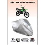Breen Mondial X-Treme Max 200I Uyumlu Motorsiklet Branda, Motor Örtüsü - Gri, Arka Çanta ve Kilit Uyumsuz