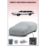 Breen Opel Rekord D Caravan ile Uyumlu Oto Branda, Araba Brandası, Su ve Güneş Geçirmez Araba Çadırı - Gri