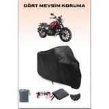 Breen Rks K-Light 202 Uyumlu Siyah Motorsiklet Branda, Motor Örtüsü