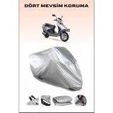 Breen Rks Spontini 110/125 Uyumlu Motorsiklet Branda, Motor Örtüsü - Gri, Arka Çanta ve Kilit Uyumsuz
