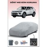 Breen Ssangyong Rexton 1 ile Uyumlu Oto Branda, Araba Brandası, Su ve Güneş Geçirmez Araba Çadırı - Gri